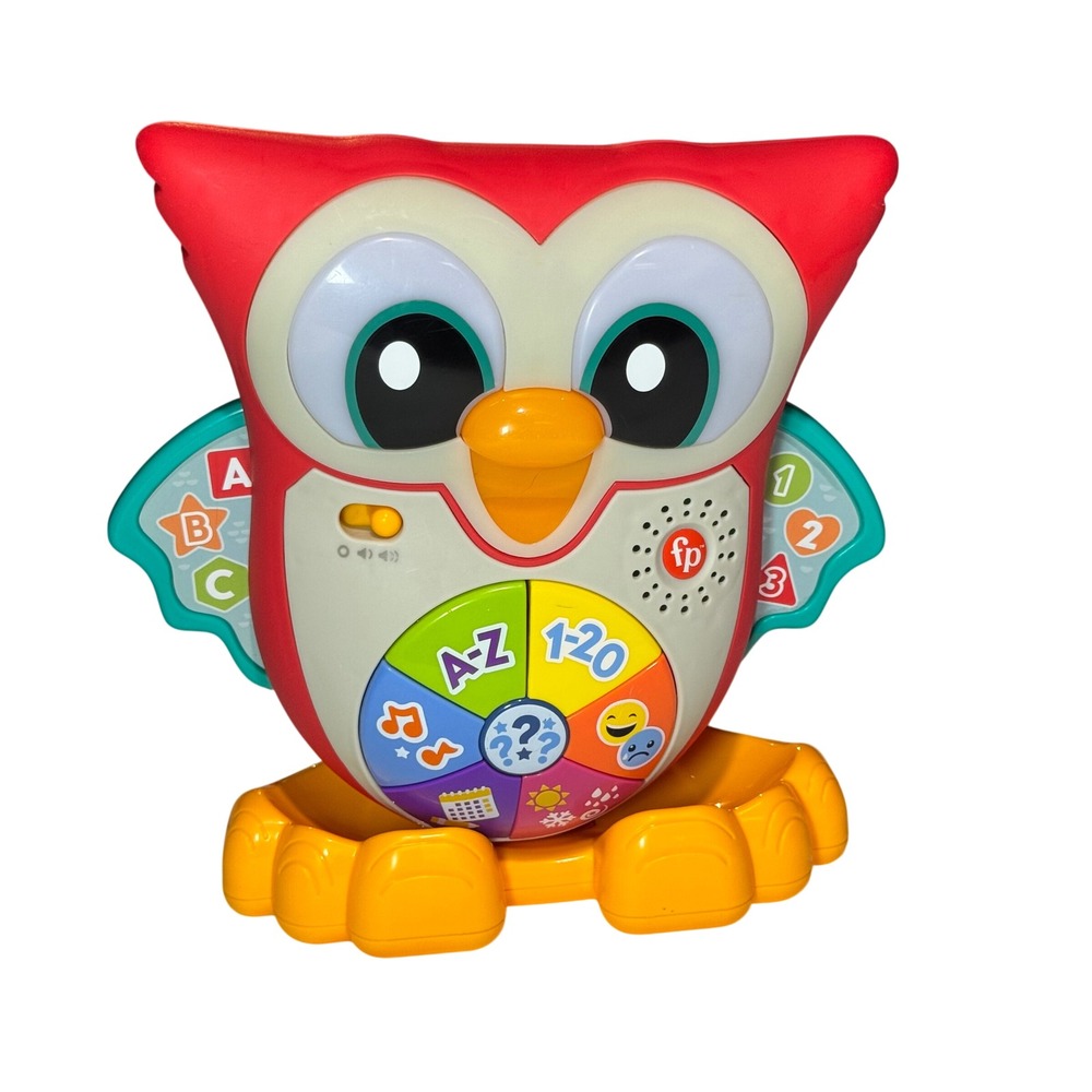Fisher-Price Linkimals Wise Rhymes Owl HFT73 Lights Sounds Tested Working